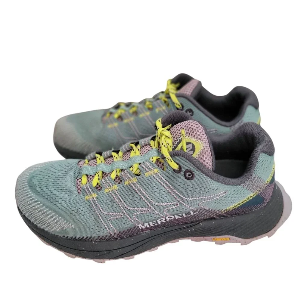 Merrell Moab‎ Flight Trail Running /Hiking Green/Grey SZ 7